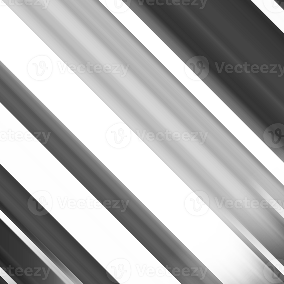 Black and white striped abstract background overlay. Motion effect. PNG graphic illustration with transparent background.