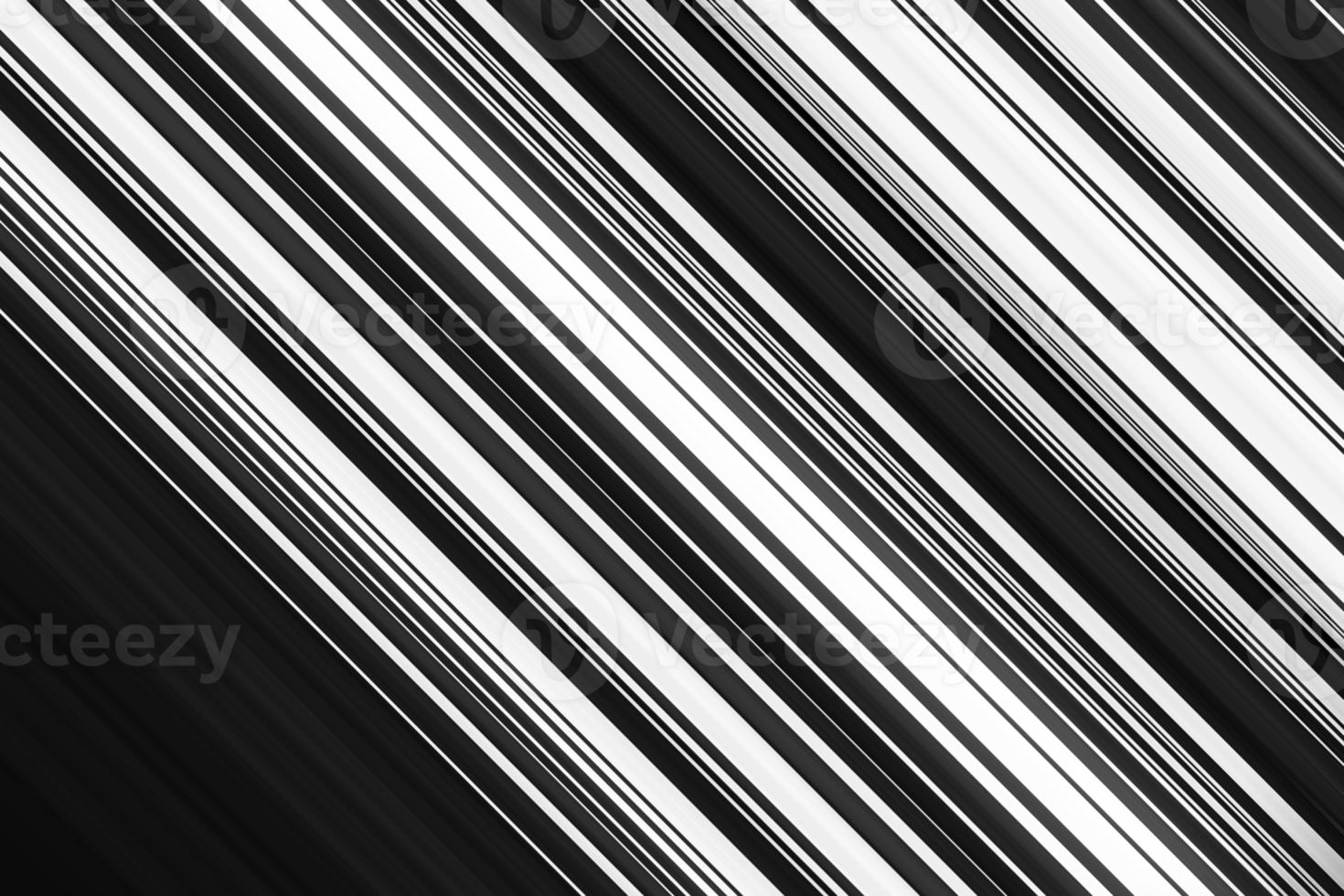 Black and white striped abstract background overlay. Motion effect. PNG graphic illustration with transparent background.