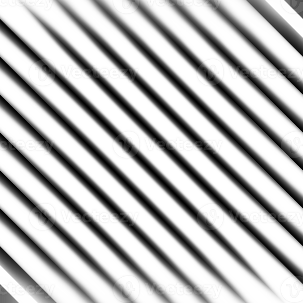 Black and white striped abstract background overlay. Motion effect. PNG graphic illustration with transparent background.