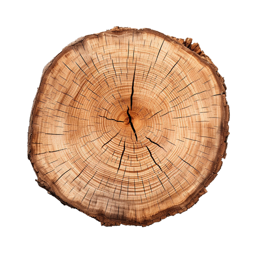 AI generated Tree stump png isolated on transparent background