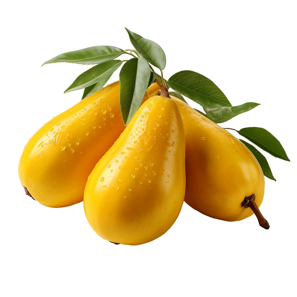 AI generated Egg fruit canistel png isolated on transparent background
