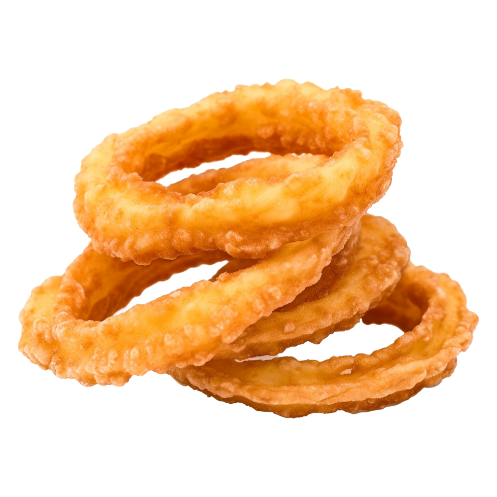 AI generated Fried onion ring isolated on transparent background png