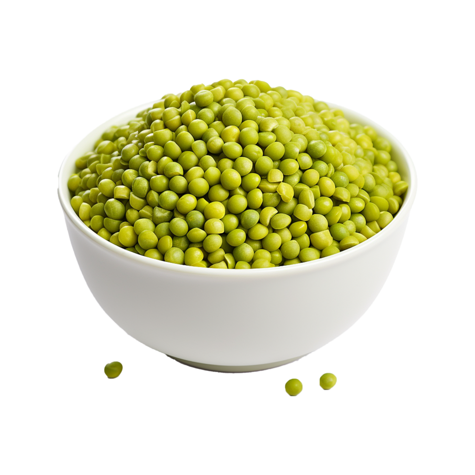 AI generated Mung beans isolated on transparent background png