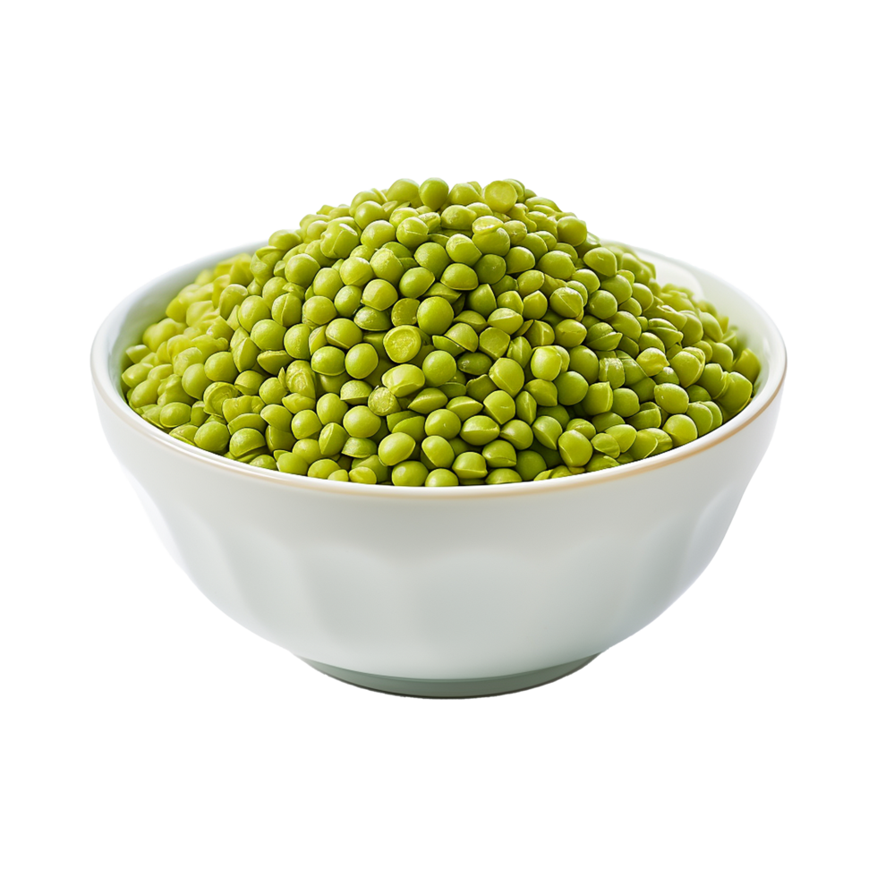 AI generated Mung beans isolated on transparent background png