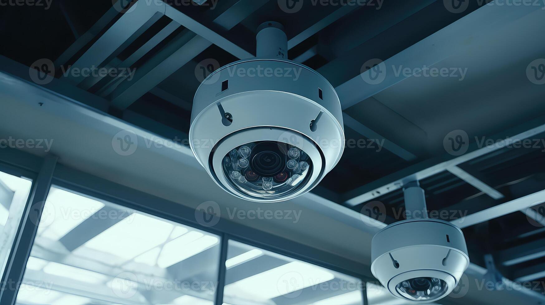 AI generated CCTV security camera in office building background ... Circuit Diagram