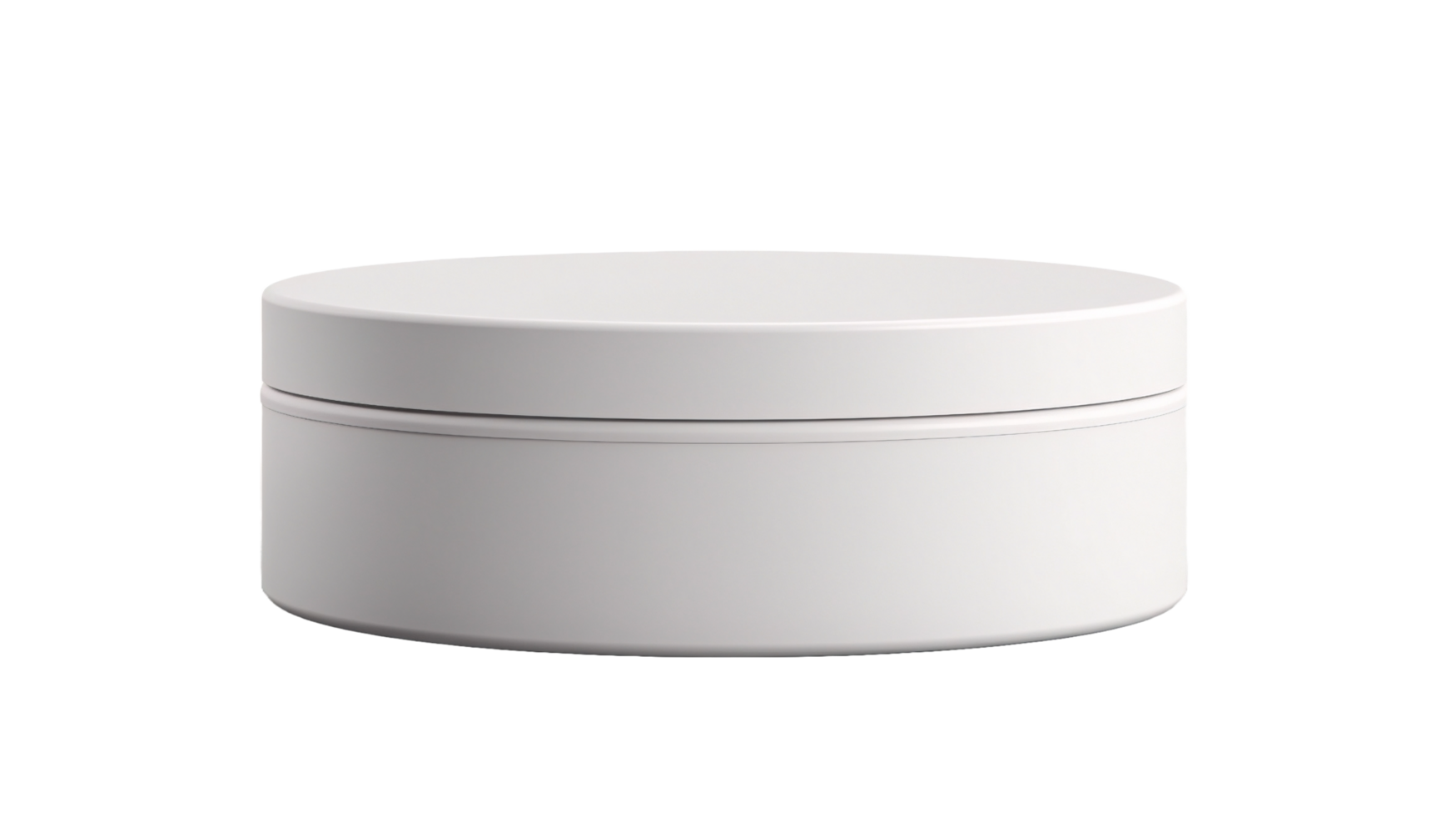 AI generated white container with lid on a transparent background png