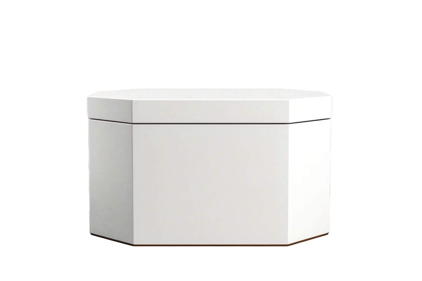 AI generated a white container with a lid on a transparent background png