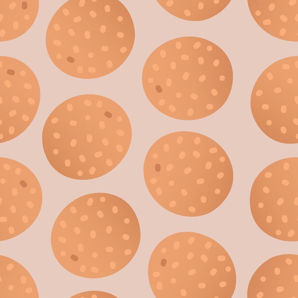 Orange fruit pattern vector