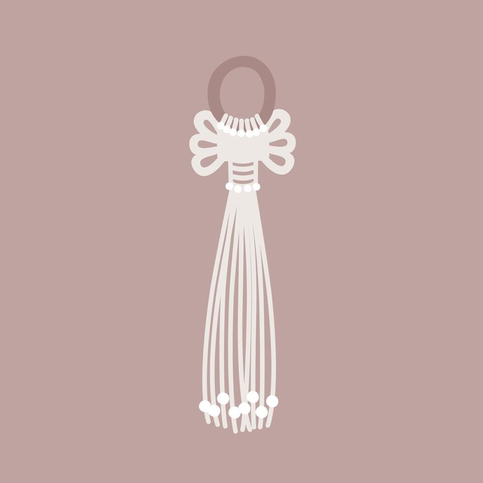 macramé sencillo elemento vector