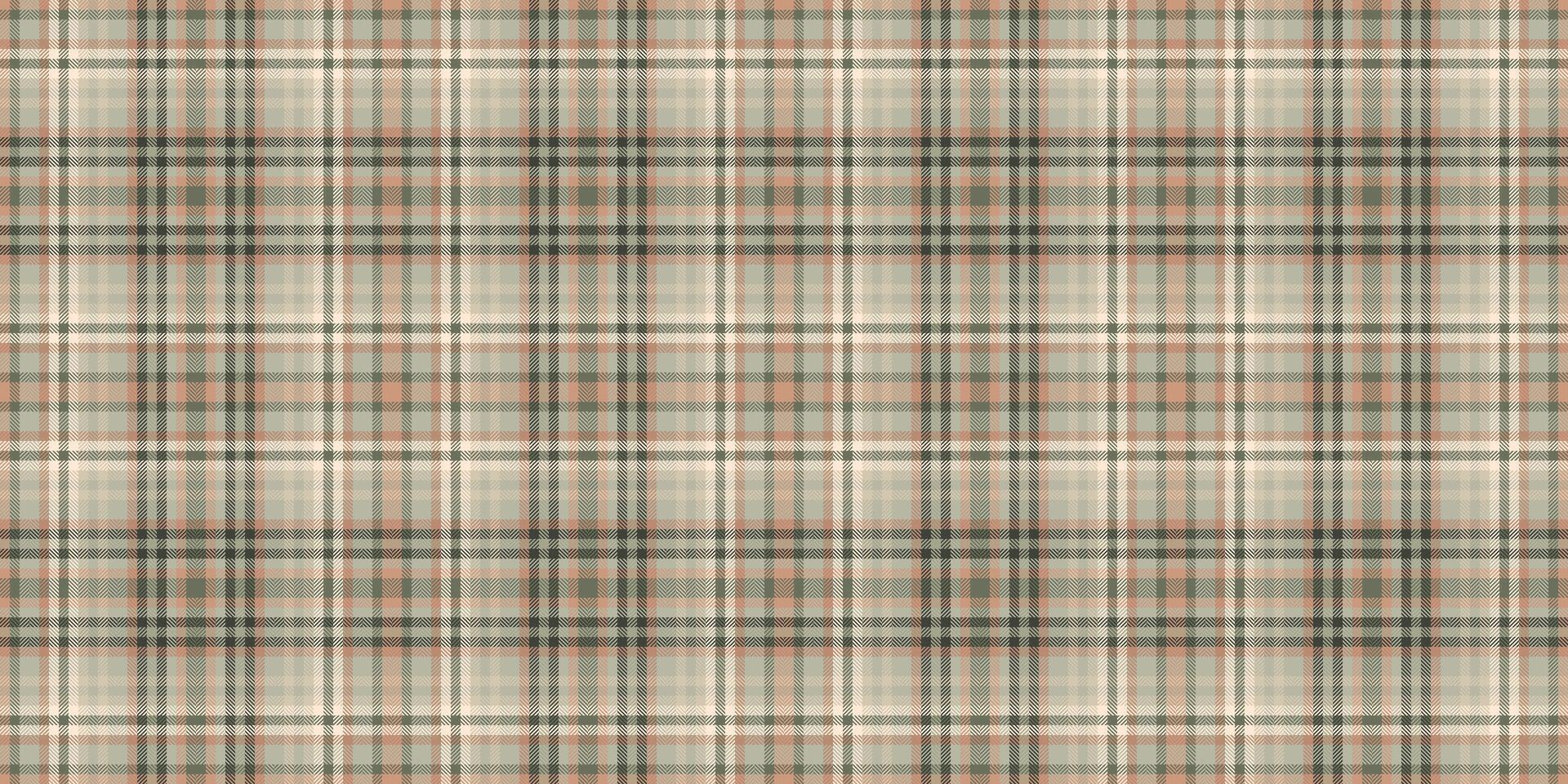 Checked fabric vector plaid, cover check seamless textile. Relax background texture pattern tartan in pastel and orange colors.