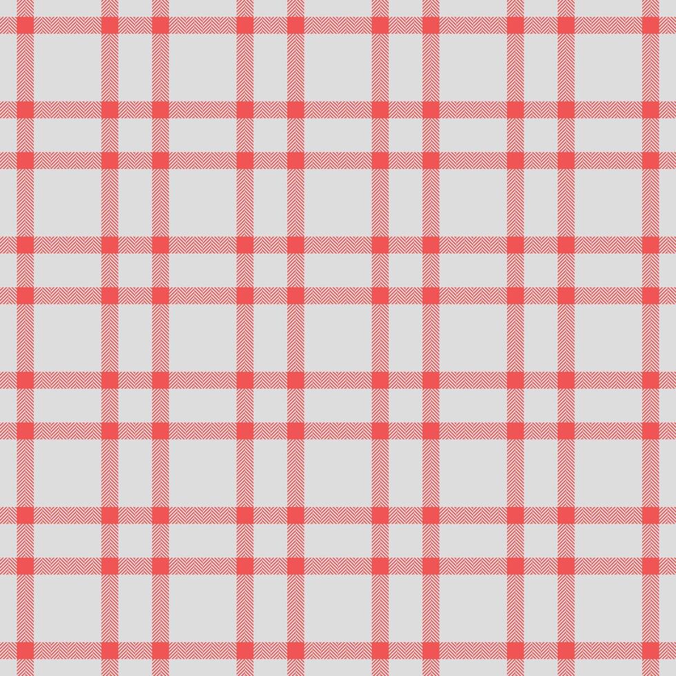 Pastel tartan texture seamless, elegance fabric pattern check. Damask vector plaid background textile in gainsboro and red colors.