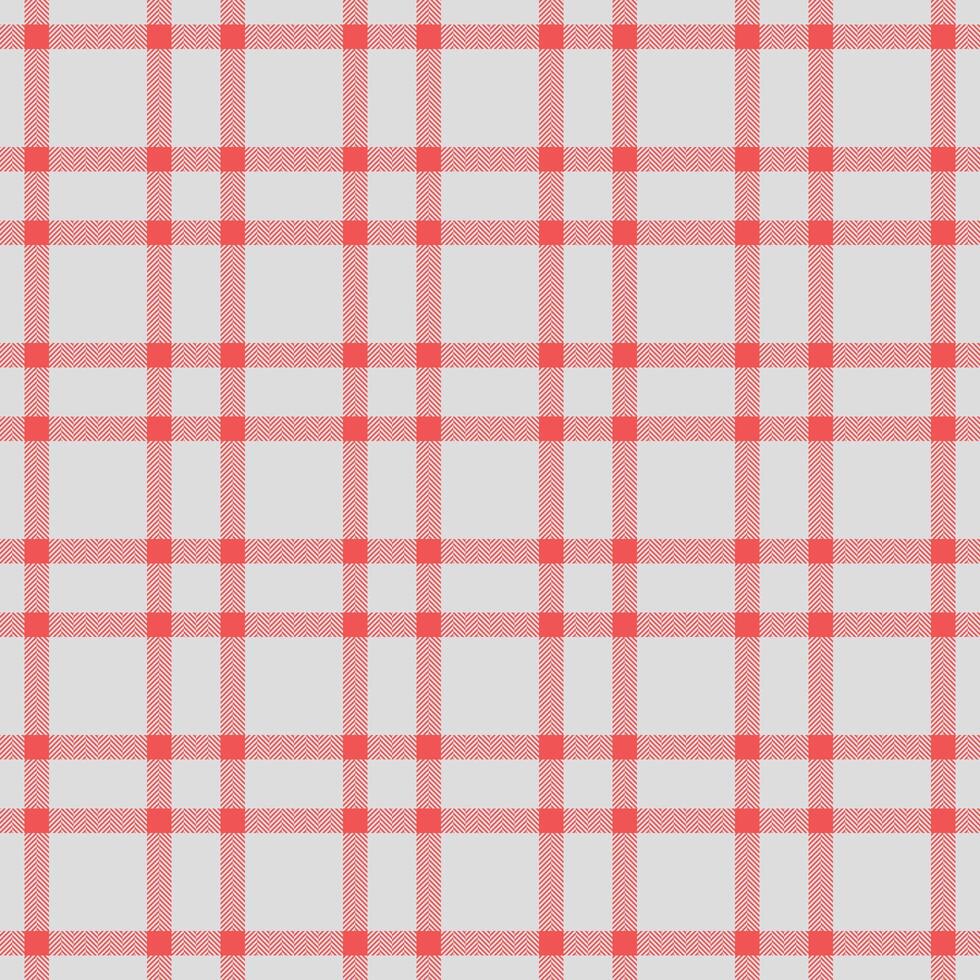 Pastel tartan texture seamless, elegance fabric pattern check. Damask vector plaid background textile in gainsboro and red colors.