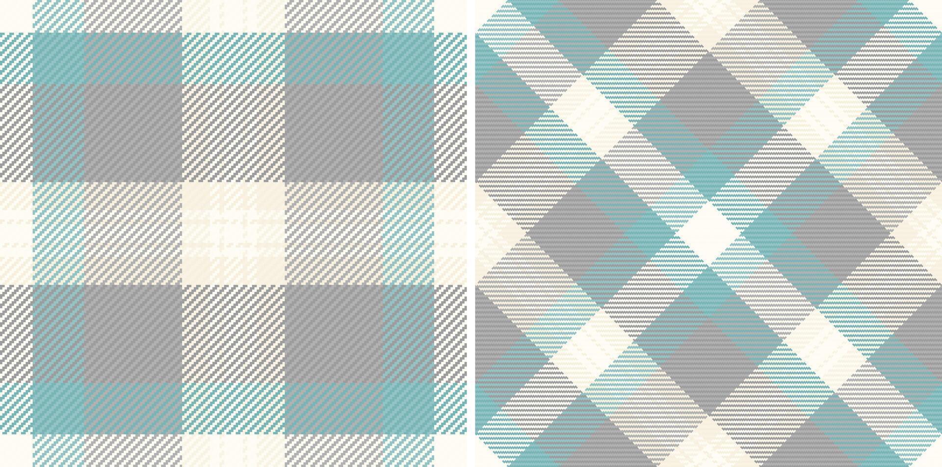 Plaid seamless tartan of texture check background with a fabric textile pattern vector. Set in popular colors. Fashion trends for every season and holiday. vector