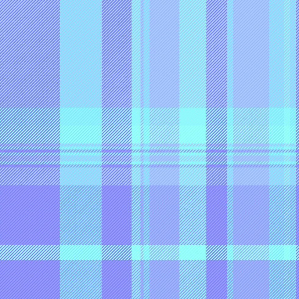 Furniture texture plaid textile, robe fabric tartan seamless. Luxury check background pattern vector in blue and cyan colors.