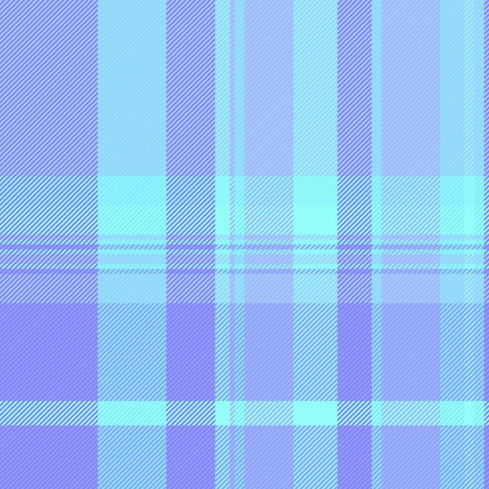 Furniture texture plaid textile, robe fabric tartan seamless. Luxury check background pattern vector in blue and cyan colors.