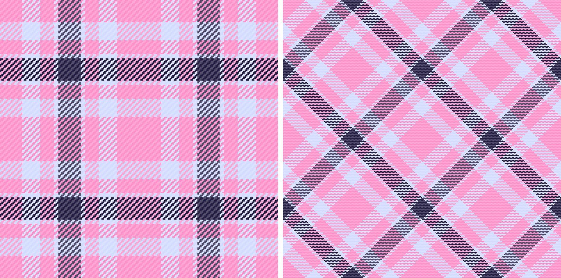 Textile seamless vector of plaid texture check with a fabric pattern background tartan.