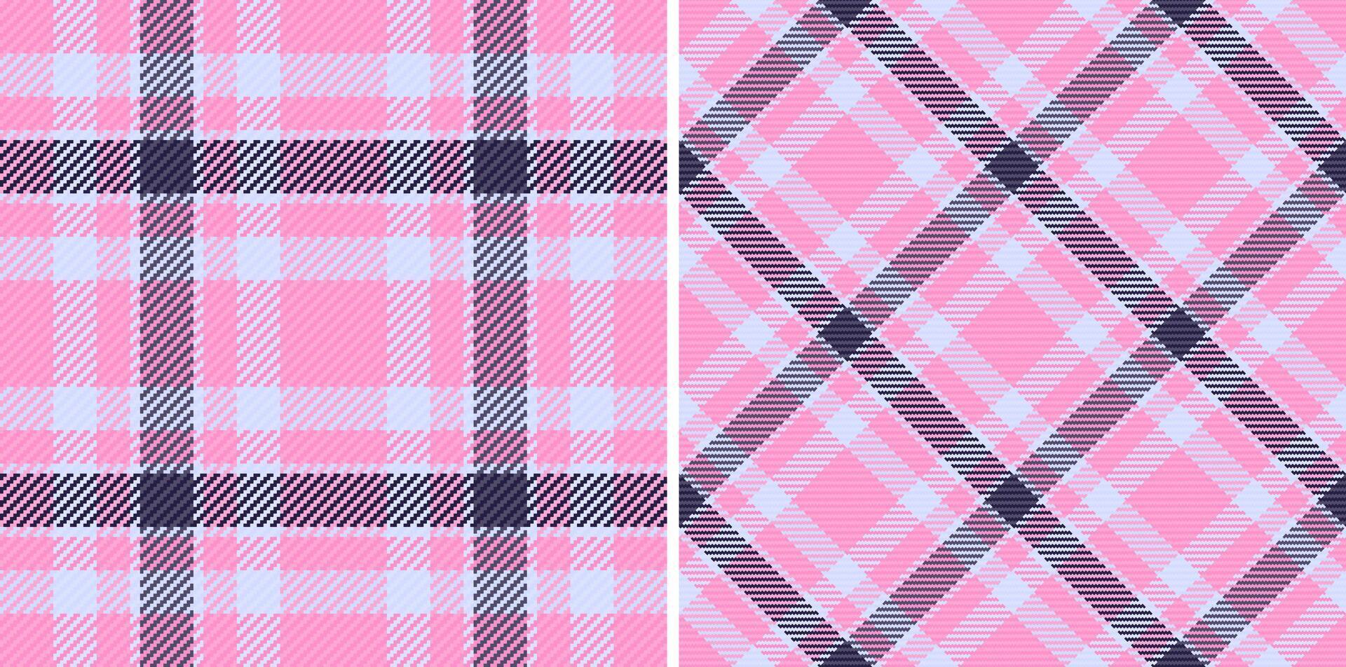 Textile seamless vector of plaid texture check with a fabric pattern background tartan.