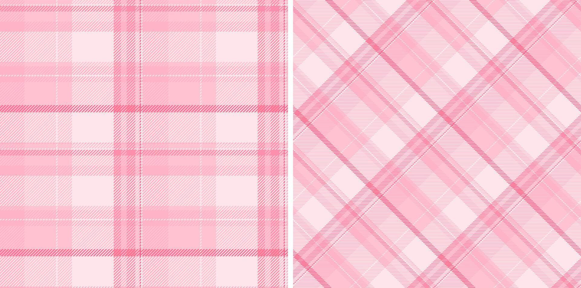 Texture tartan check of vector fabric textile with a plaid background pattern seamless. Set in trendy colors for bed sheet designs in bedroom.