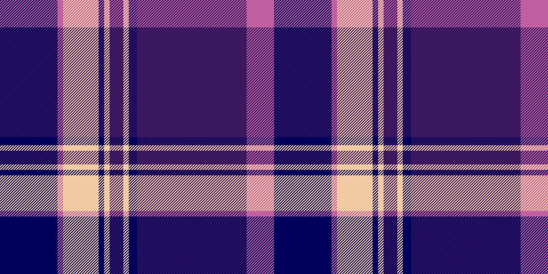String pattern texture plaid, difficult vector background tartan. Free textile check fabric seamless in violet and blue colors.