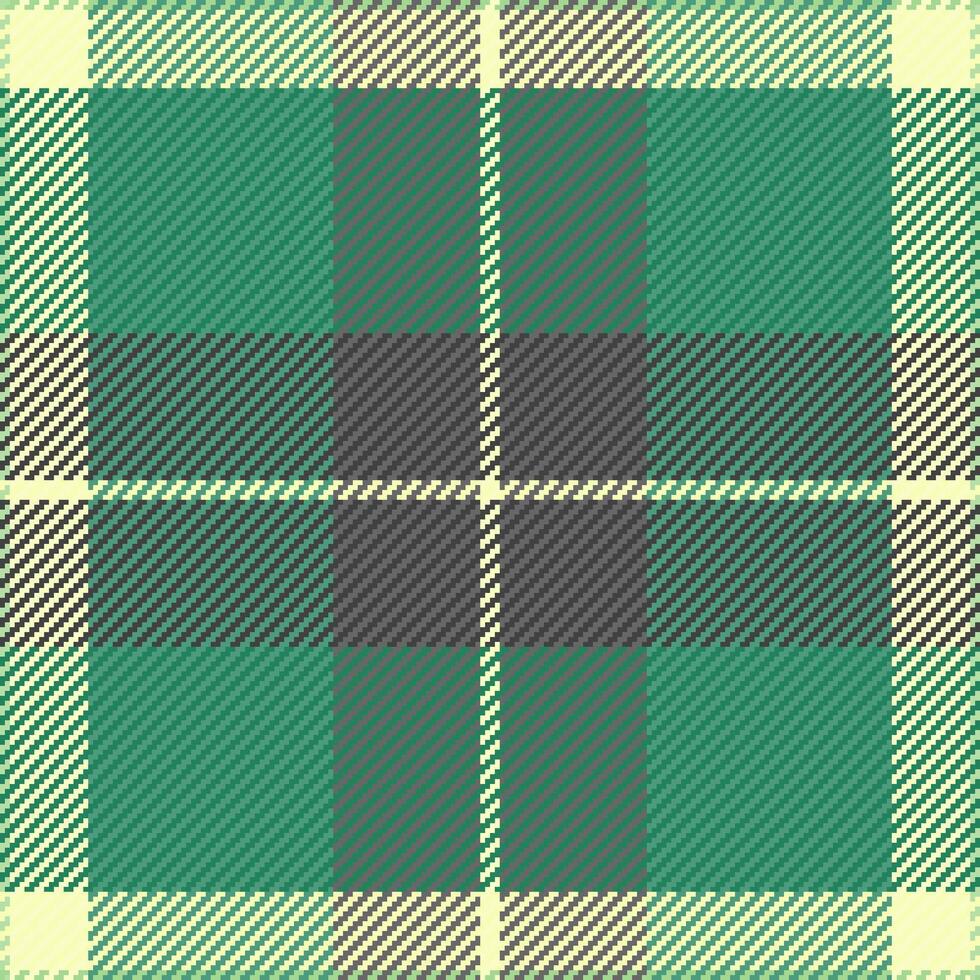 Layer check textile plaid, present texture tartan fabric. Feminine background seamless vector pattern in mint and light colors.