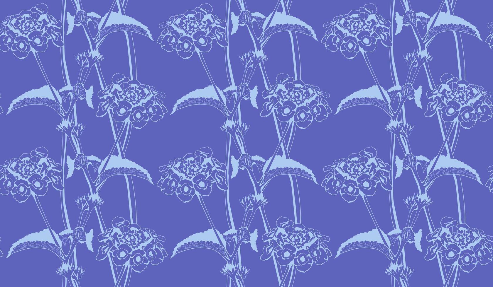 Floral pattern seamless vector background. Foliage and flower wallpaper design of nature.