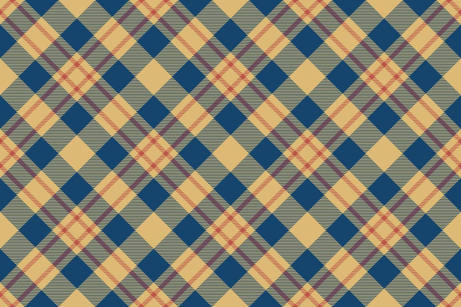 Tartan plaid background, diagonal check seamless pattern. Vector fabric texture for textile print, wrapping paper, gift card, wallpaper.