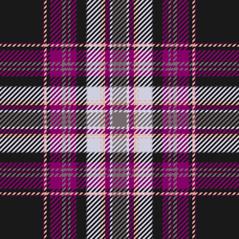 Plaid check pattern. Seamless fabric texture. Tartan textile print. vector