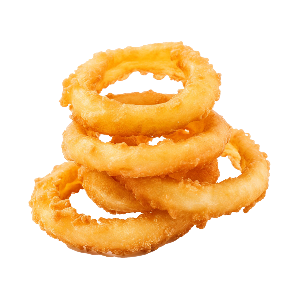 AI generated Fried onion ring isolated on transparent background png