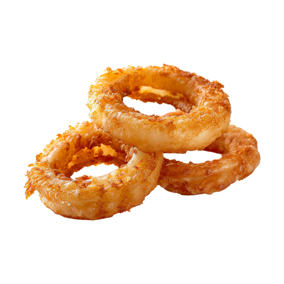 AI generated Fried onion ring isolated on transparent background png