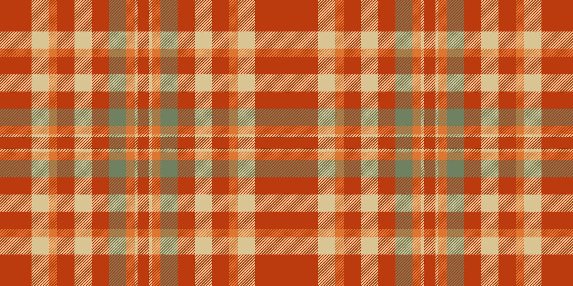 Chinese new year fabric textile pattern, punk tartan seamless background. Layout plaid texture vector check in orange and amber colors.