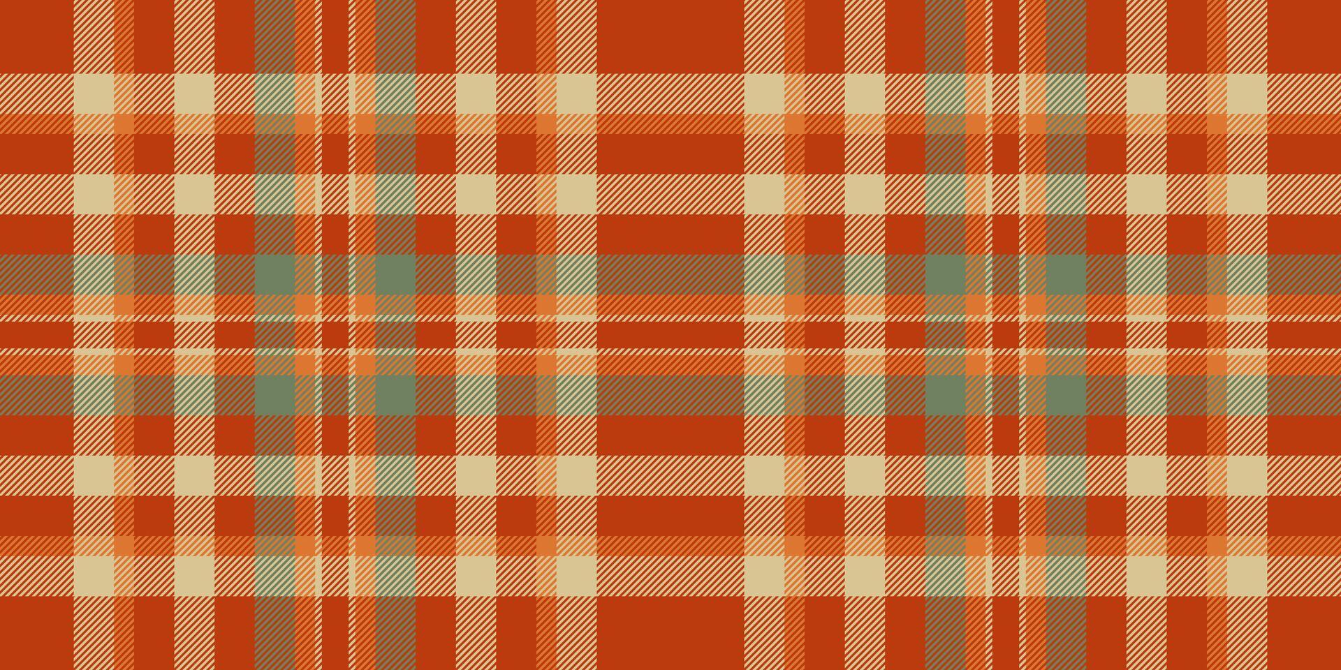 Chinese new year fabric textile pattern, punk tartan seamless background. Layout plaid texture vector check in orange and amber colors.