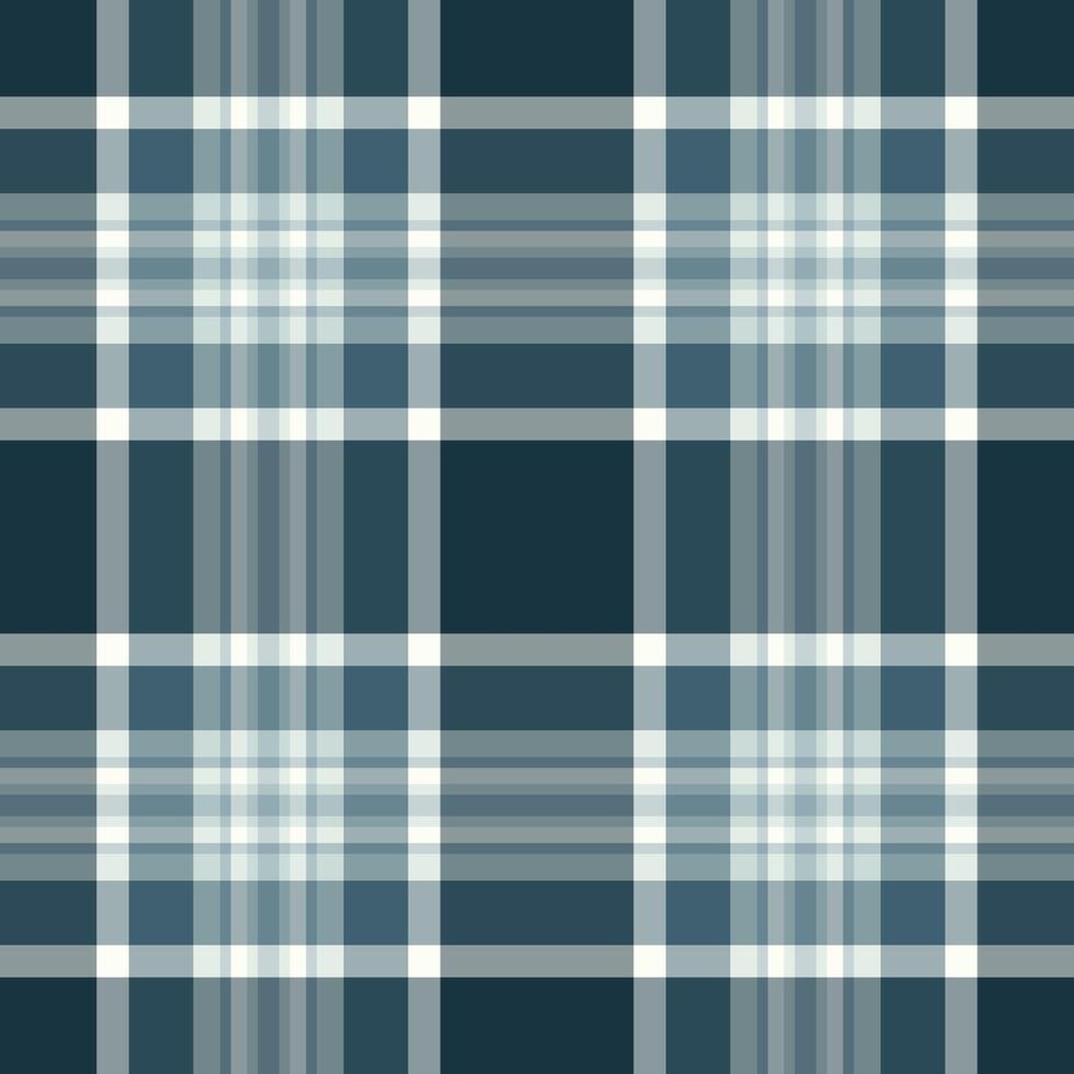 Cowboy seamless tartan plaid, female texture background vector. Mixed check textile fabric pattern in pastel and cyan colors. vector