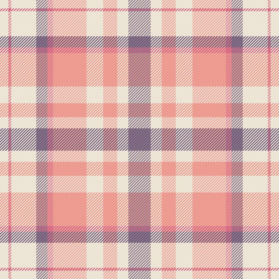 Good fabric seamless tartan, printing texture textile vector. Summertime plaid check background pattern in light and red colors. vector