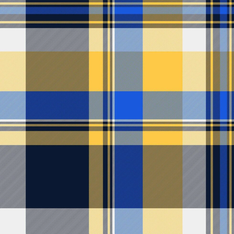 Background texture seamless of check vector textile with a plaid tartan fabric pattern.