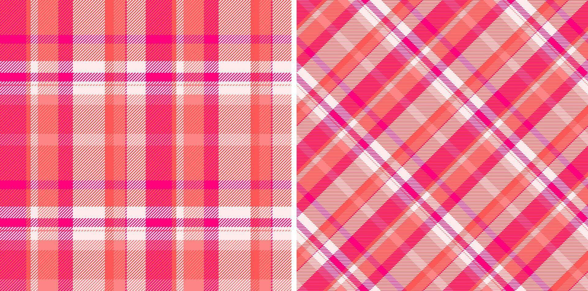 Vector plaid texture of seamless fabric textile with a pattern check tartan background.