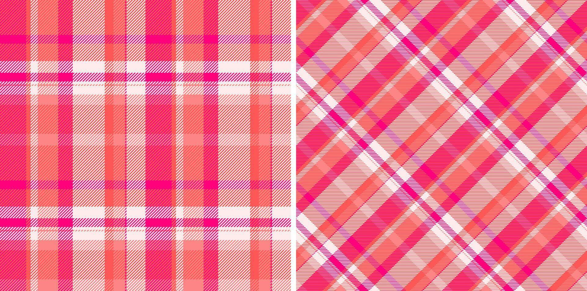 Vector plaid texture of seamless fabric textile with a pattern check tartan background.