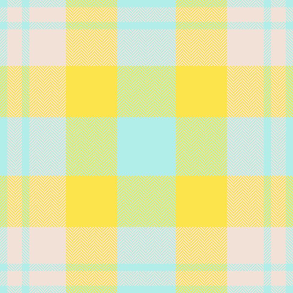 Plaid check pattern. Seamless fabric texture. Tartan textile print. vector