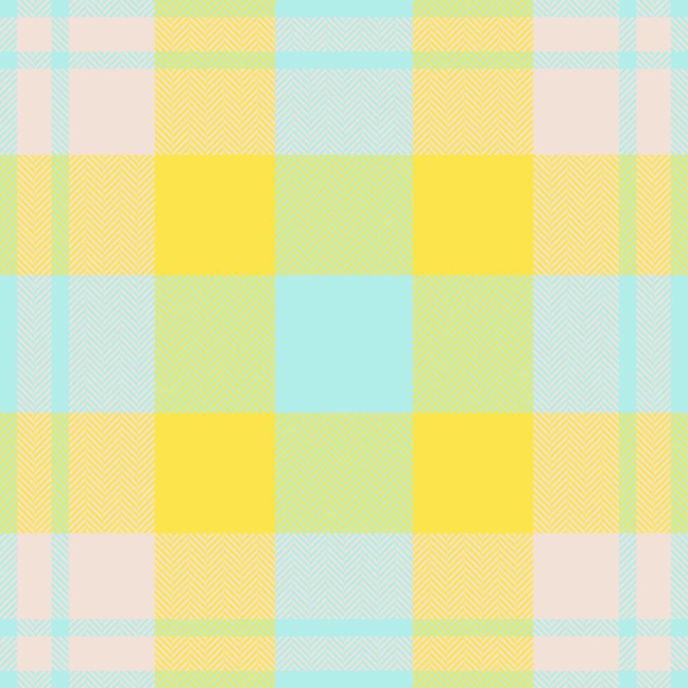 Plaid check pattern. Seamless fabric texture. Tartan textile print. vector