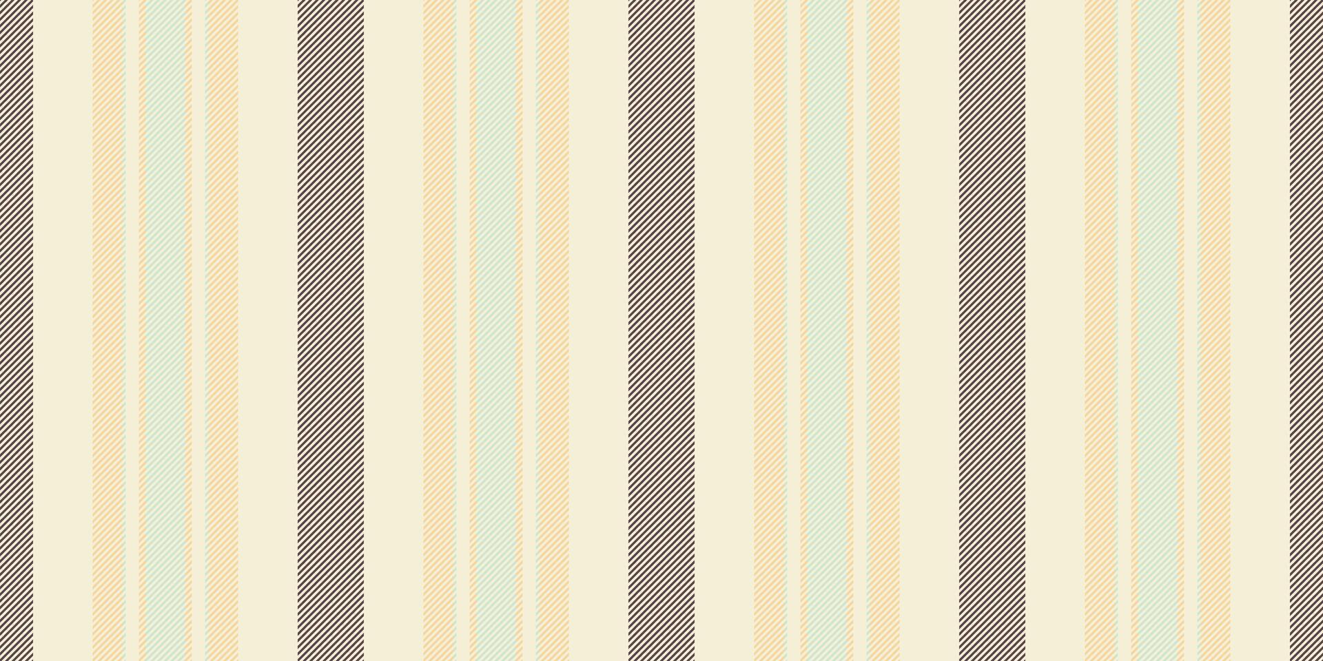 icónico tela modelo líneas, elegante antecedentes vertical sin costura. masculino textil raya textura vector en beige y ámbar colores.