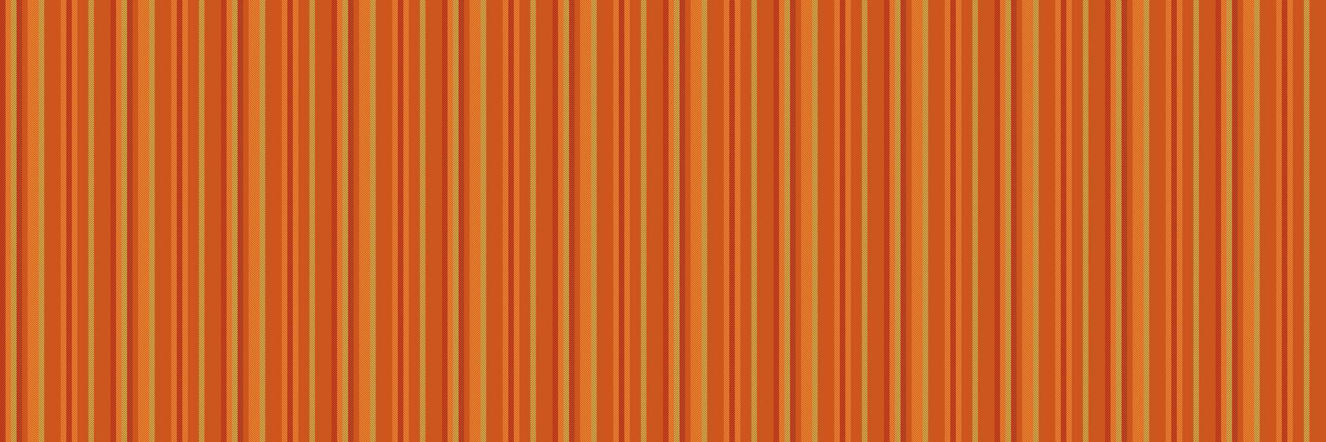 calma textil vector fondo, arte tela líneas sin costura. encantador raya modelo textura vertical en naranja y rojo colores.