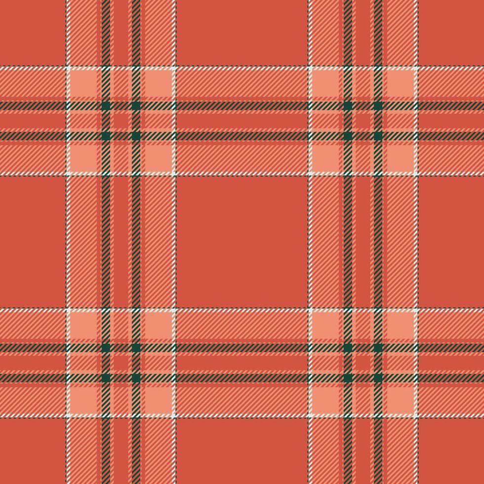 Plaid seamless pattern. Check fabric texture. Vector textile print.