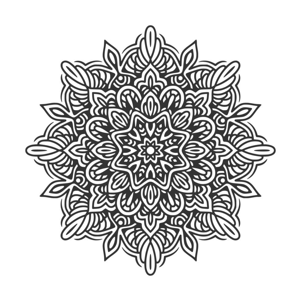 Circular pattern mandala art decoration elements vector