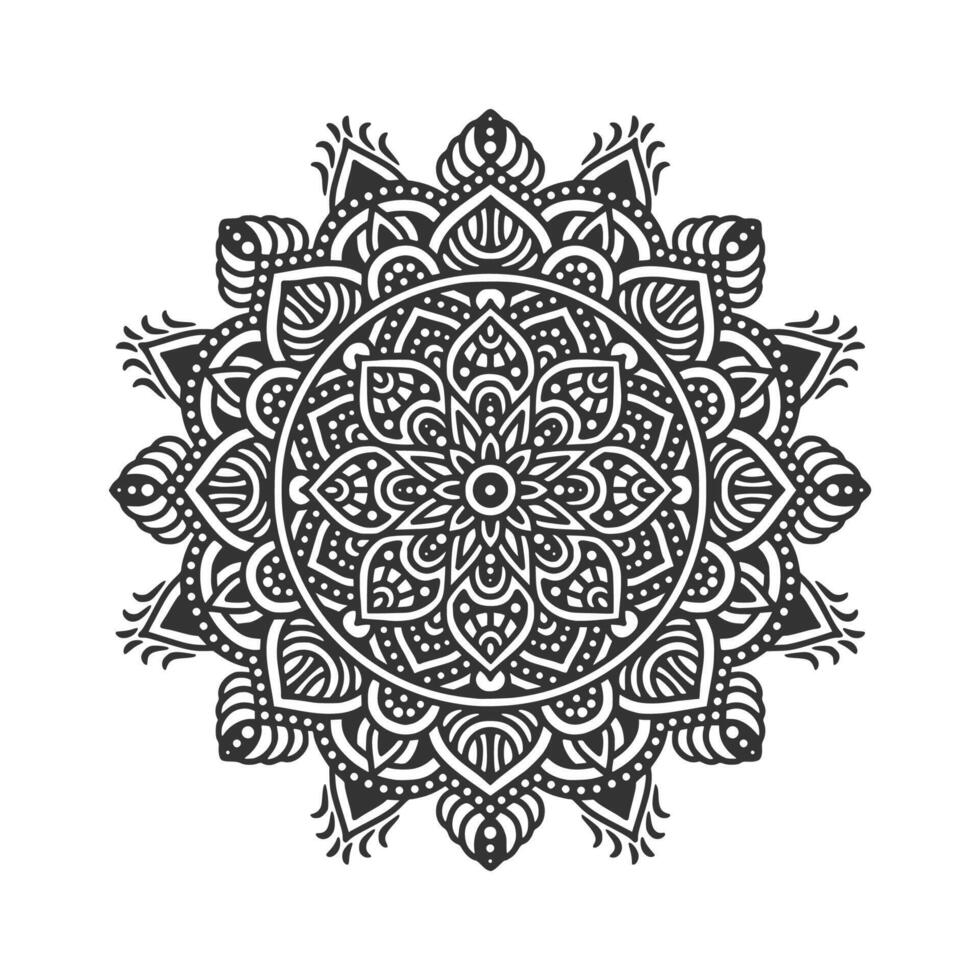 Circular pattern mandala art decoration elements vector