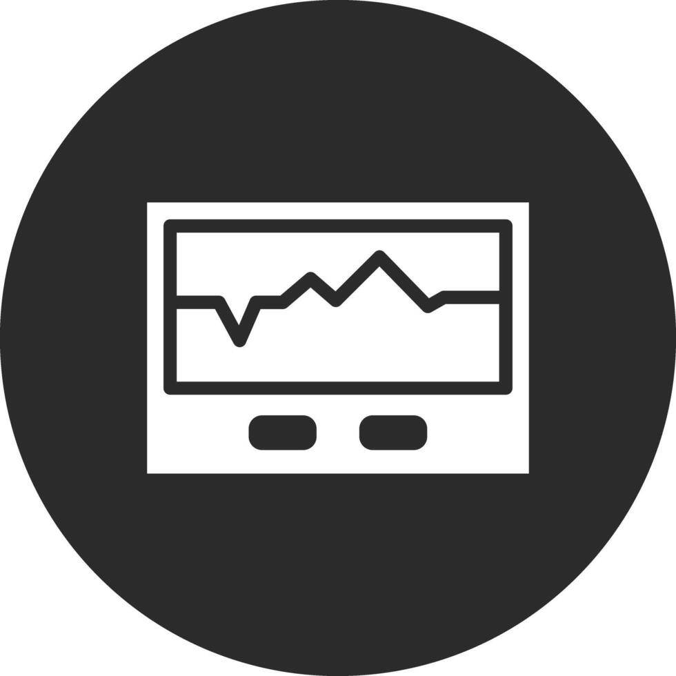 icono de vector de electrocardiograma