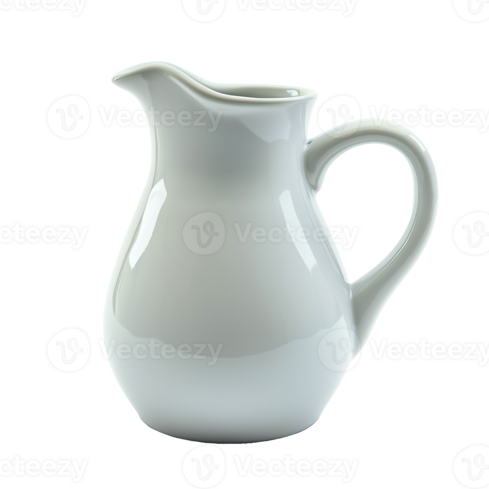 AI generated A milk jug side view isolated on a transparent background png