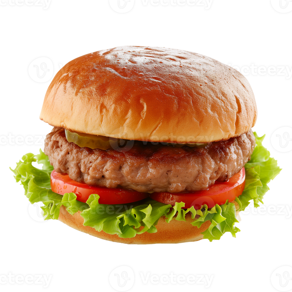 AI generated Crocodile Burger Patty   Isolated on transparent background png