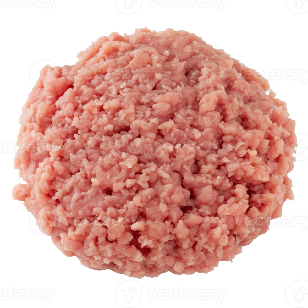 AI generated Ground Turkey   Isolated on transparent background png