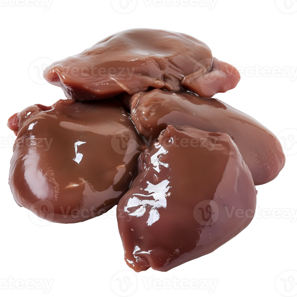 AI generated Chicken Liver Isolated on transparent background png