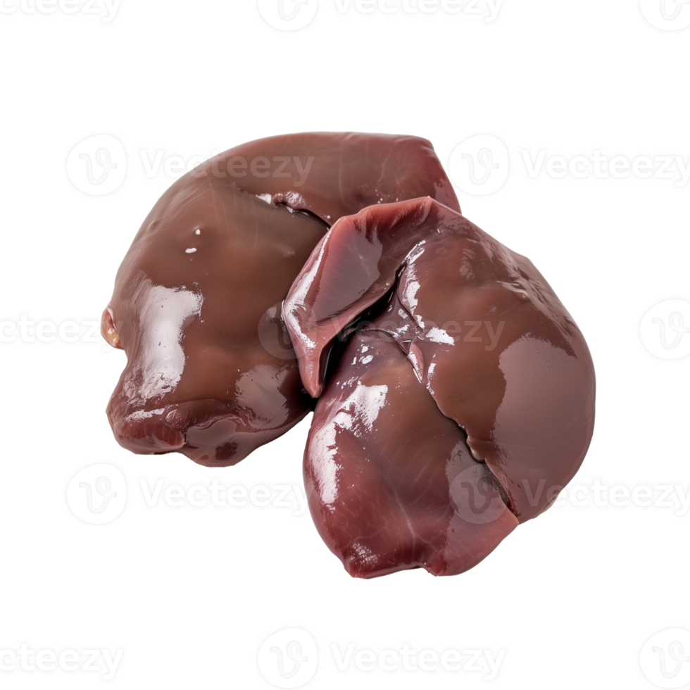 AI generated Ostrich Liver   Isolated on transparent background png