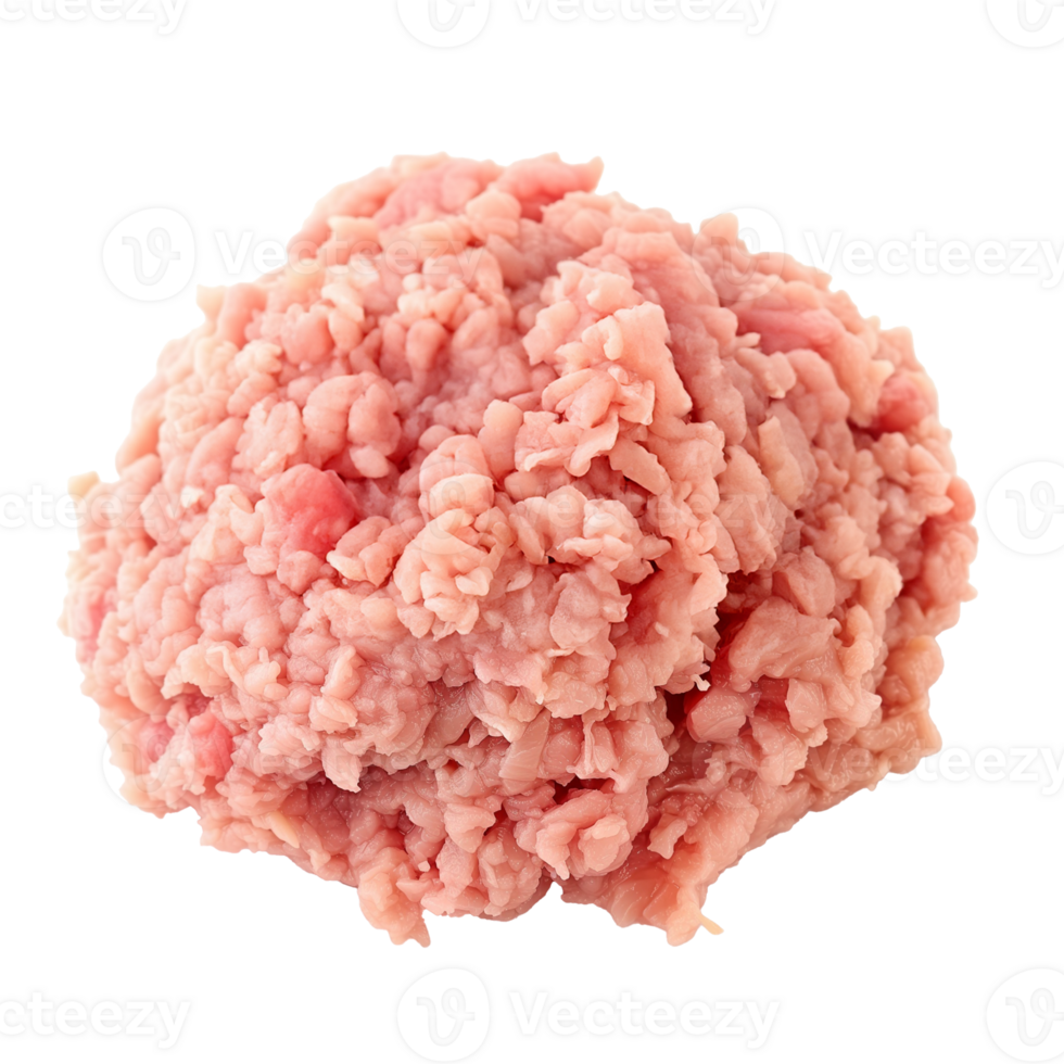 AI generated Ground Turkey   Isolated on transparent background png
